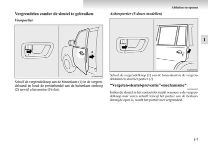 1999-2006 Mitsubishi Pajero Bedienungsanleitung | Niederländisch