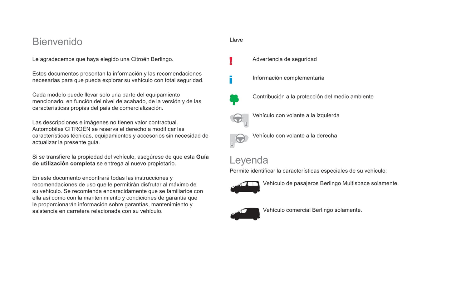2017-2018 Citroën Berlingo/Berlingo Multispace Bedienungsanleitung | Spanisch