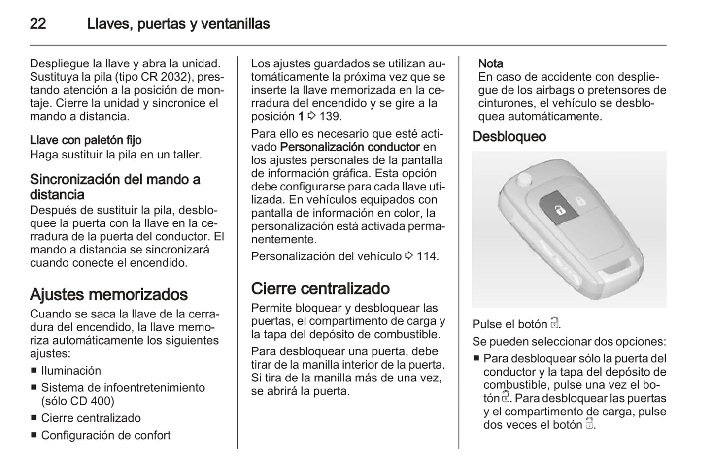 2013-2014 Opel Meriva Manuel du propriétaire | Espagnol