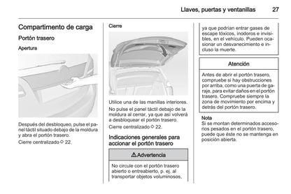 2013-2014 Opel Meriva Manuel du propriétaire | Espagnol