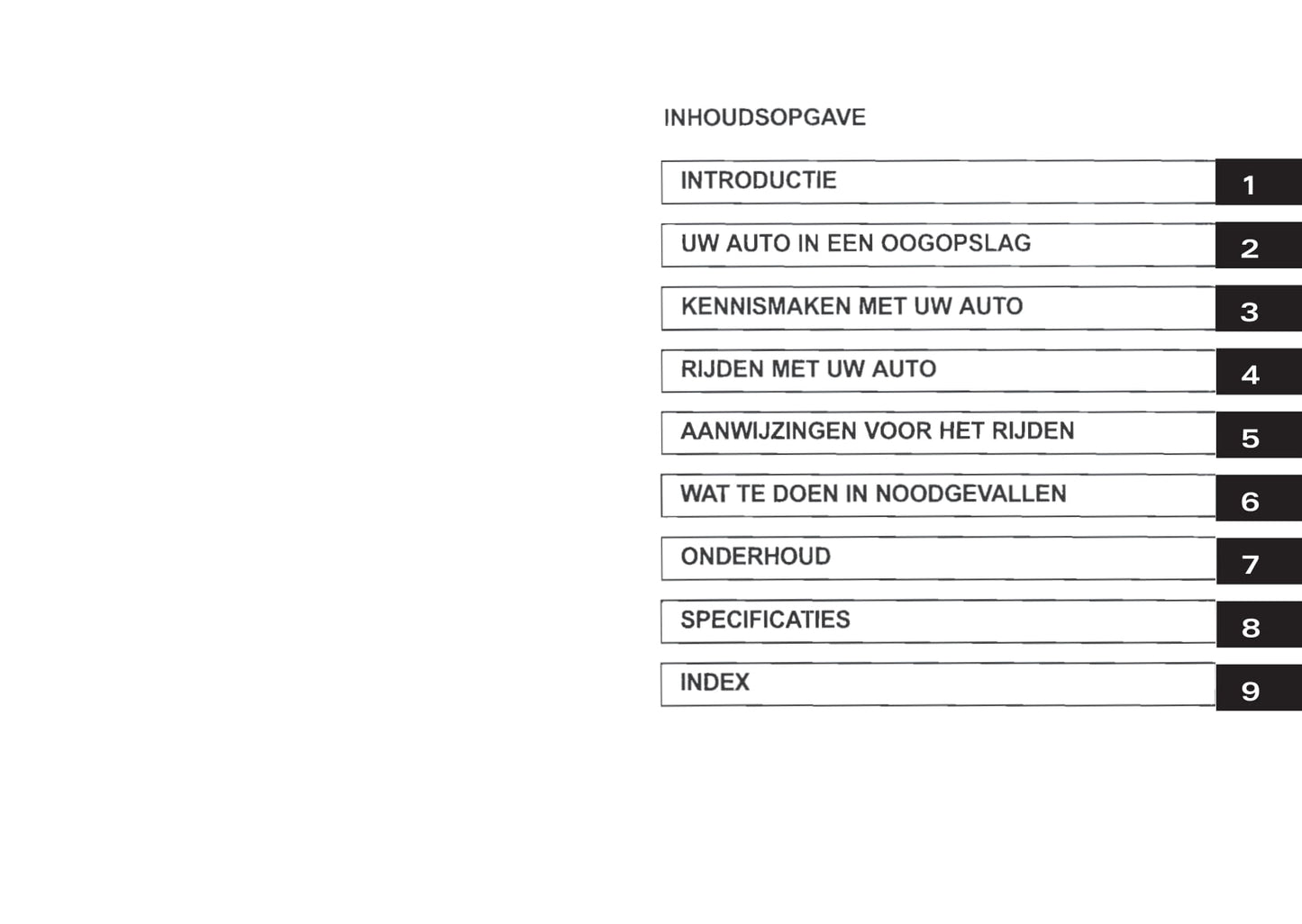 2002-2003 Kia Rio Gebruikershandleiding | Nederlands