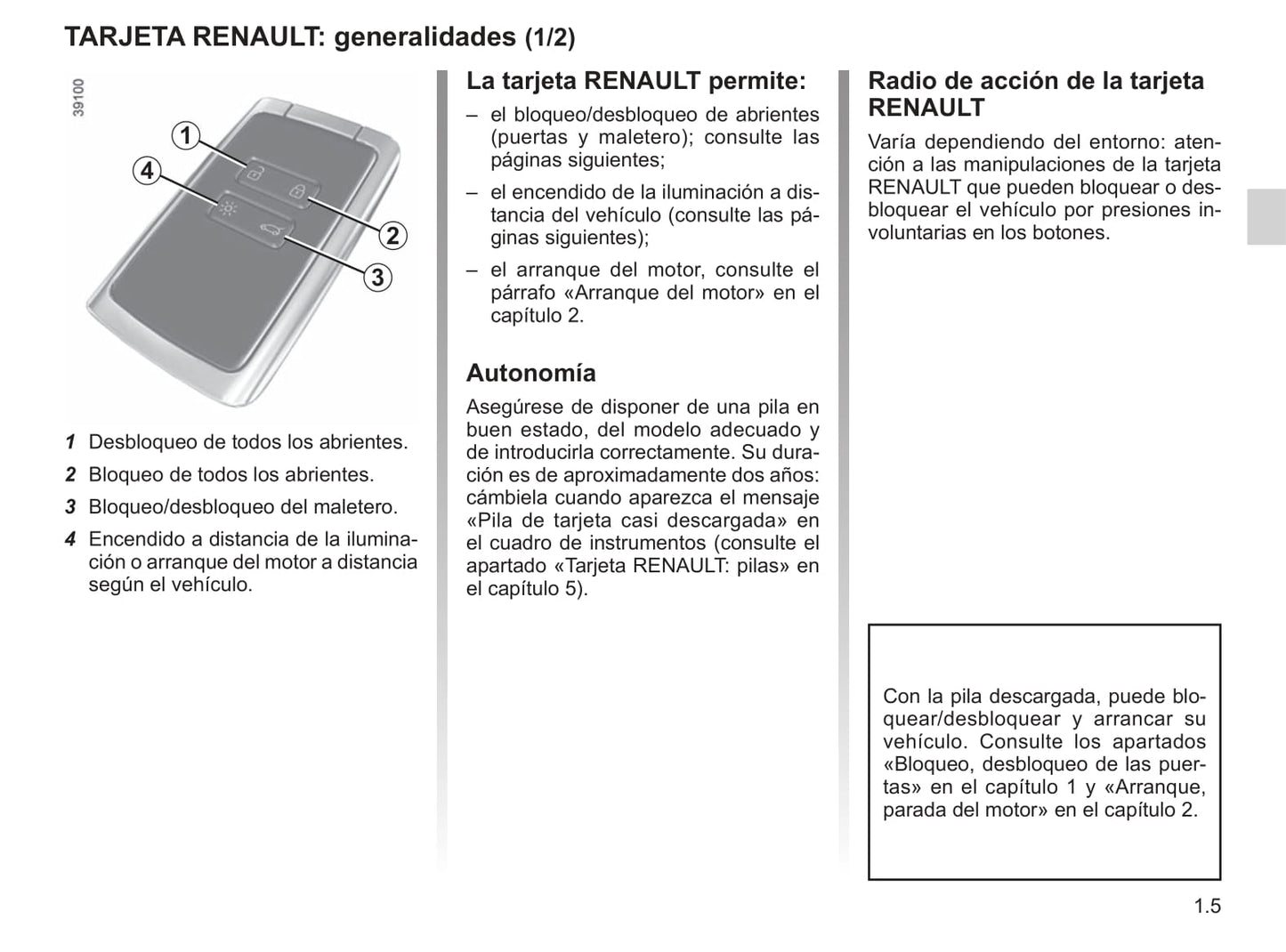 2019-2020 Renault Koleos Bedienungsanleitung | Spanisch
