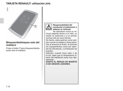 2019-2020 Renault Koleos Owner's Manual | Spanish
