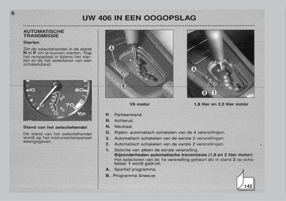 1999-2001 Peugeot 406 Owner's Manual | Dutch