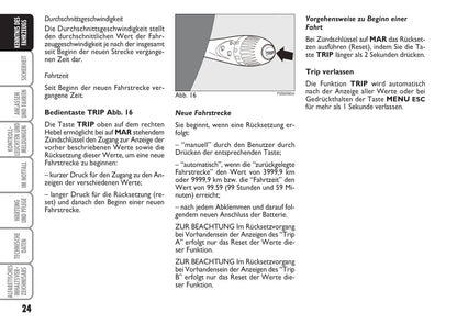 2009-2010 Fiat 500 Owner's Manual | German