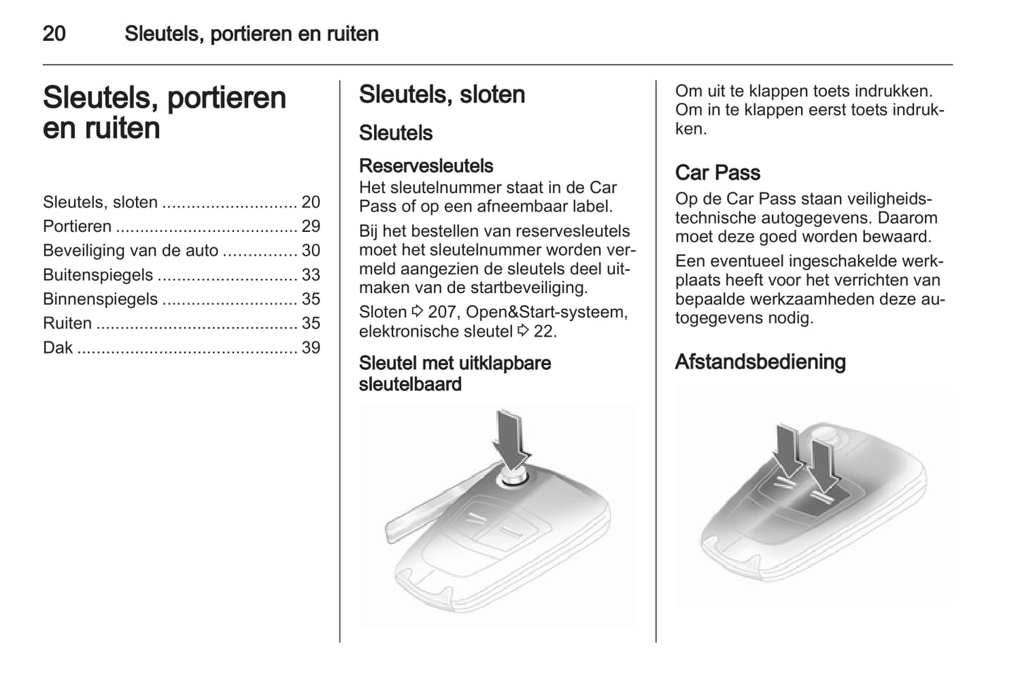 2006-2007 Opel Astra TwinTop Owner's Manual | Dutch