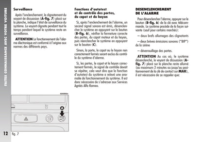 2005-2011 Alfa Romeo 147 GTA Owner's Manual | French