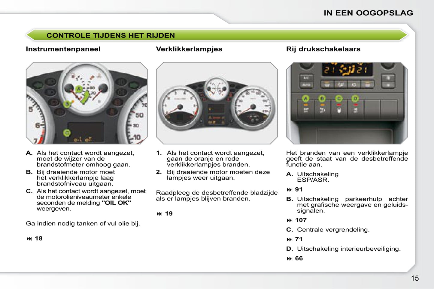 2007-2009 Peugeot 207 CC Owner's Manual | Dutch