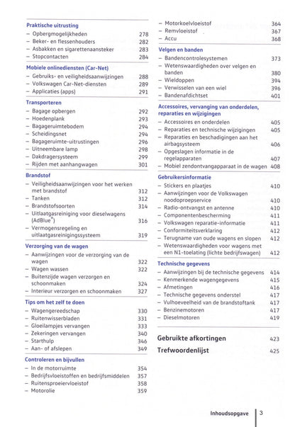 2016-2020 Volkswagen Tiguan Bedienungsanleitung | Niederländisch