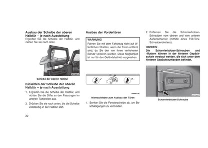 2015-2016 Jeep Wrangler Owner's Manual | German