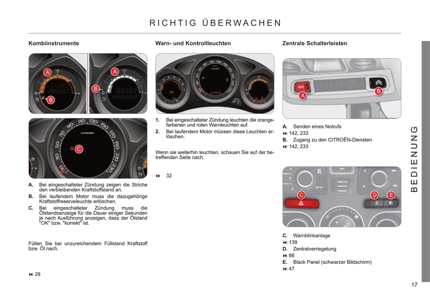 2013-2014 Citroën C4 Owner's Manual | German