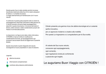 2016-2017 Citroën C5 Gebruikershandleiding | Italiaans