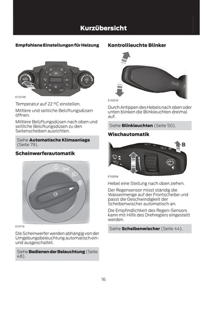 2012 Ford Fiesta Bedienungsanleitung | Deutsch
