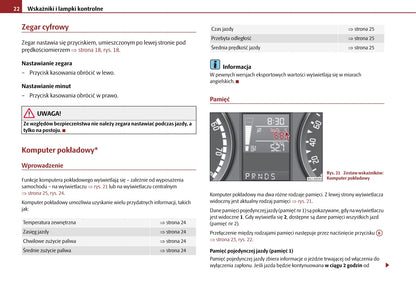 2009-2010 Skoda Roomster Owner's Manual | Polish