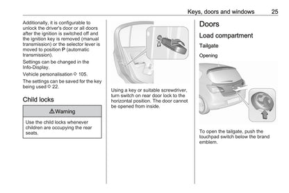 2014-2019 Vauxhall Corsa Bedienungsanleitung | Englisch