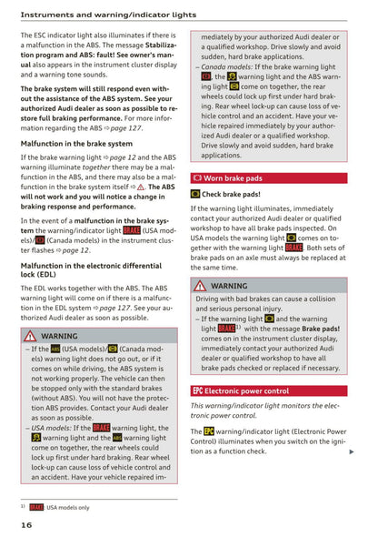 2012-2015 Audi R8 Owner's Manual | English