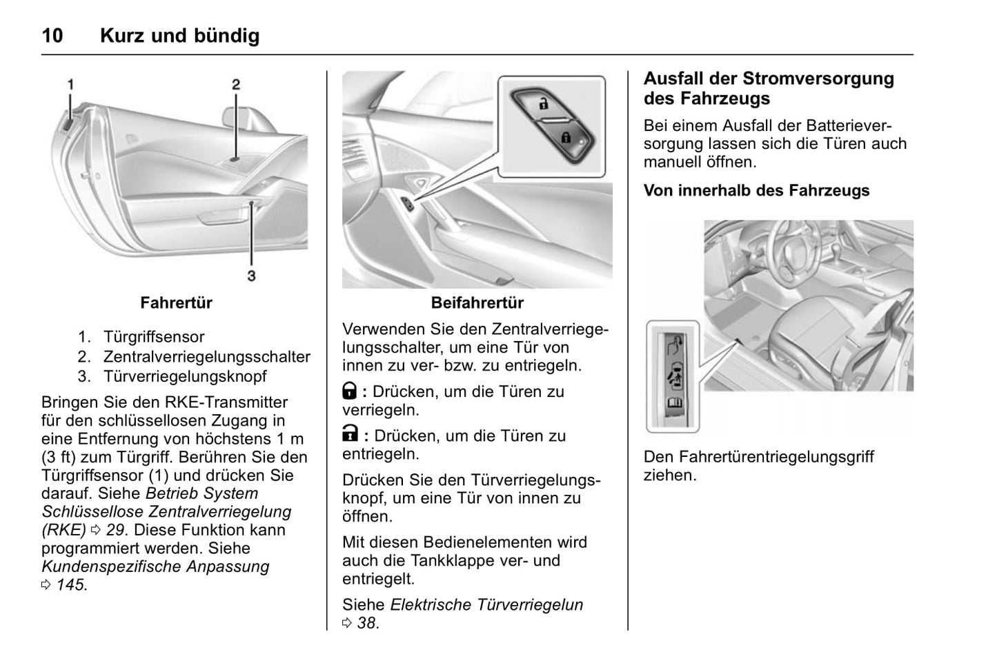 2014-2018 Chevrolet Corvette Owner's Manual | German