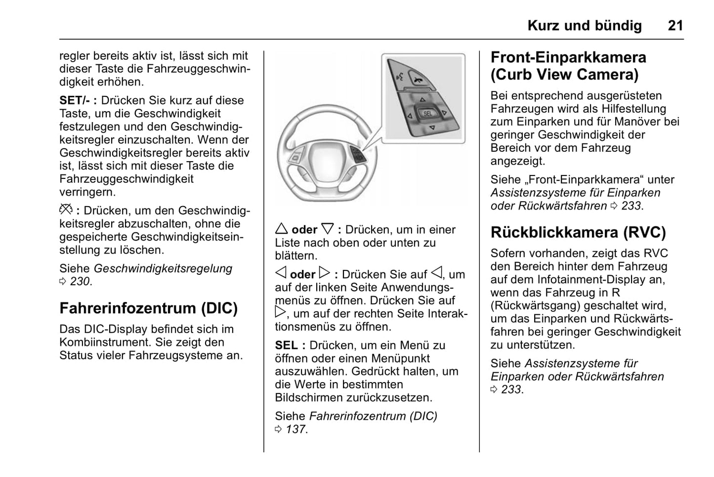 2014-2018 Chevrolet Corvette Owner's Manual | German