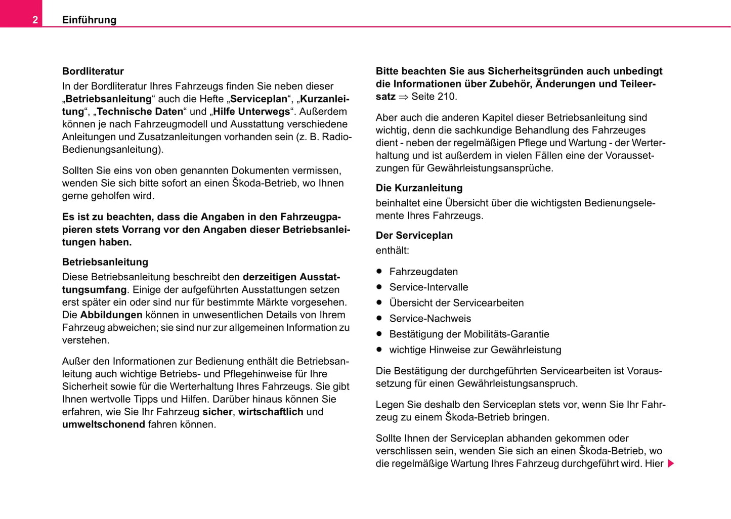 2004-2005 Skoda Fabia Owner's Manual | German