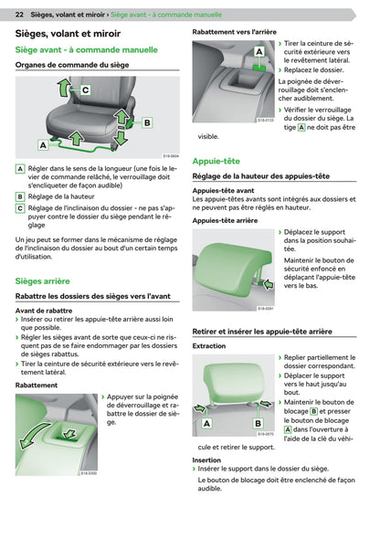 2019-2020 Skoda Citigo-e iV Owner's Manual | French