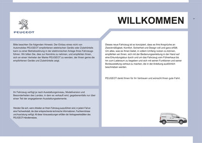 2013-2014 Peugeot Partner Bedienungsanleitung | Deutsch