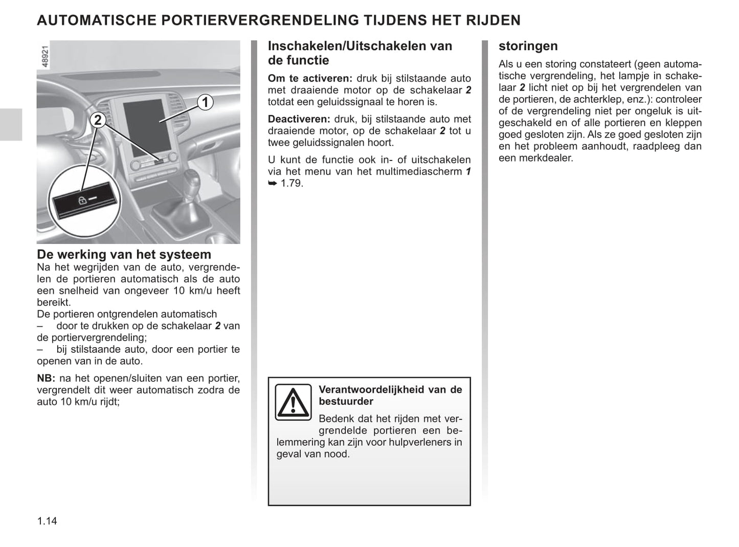 2020-2021 Renault Talisman Owner's Manual | Dutch