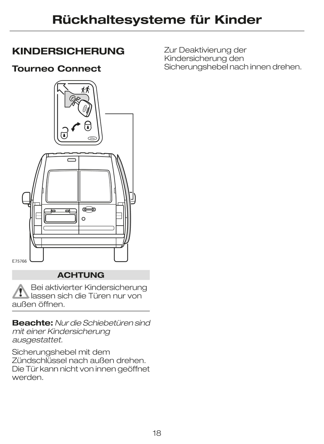 2002-2007 Ford Tourneo Connect / Transit Connect Gebruikershandleiding | Duits