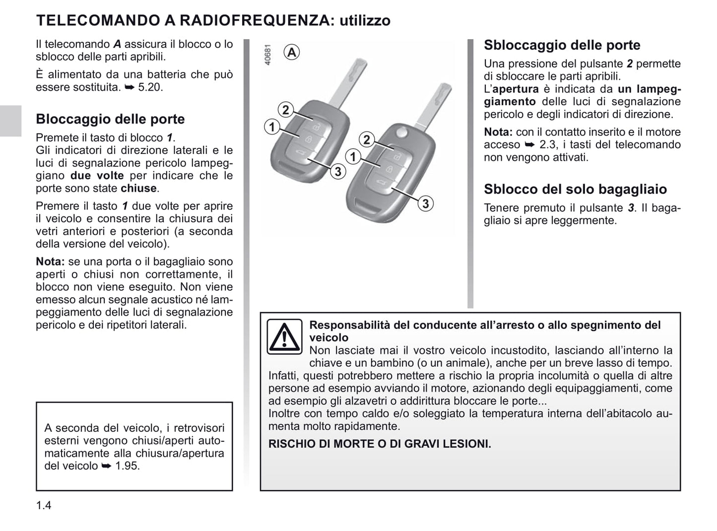 2020-2021 Renault Clio Gebruikershandleiding | Italiaans