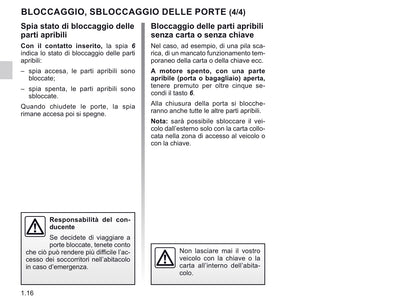 2020-2021 Renault Clio Owner's Manual | Italian