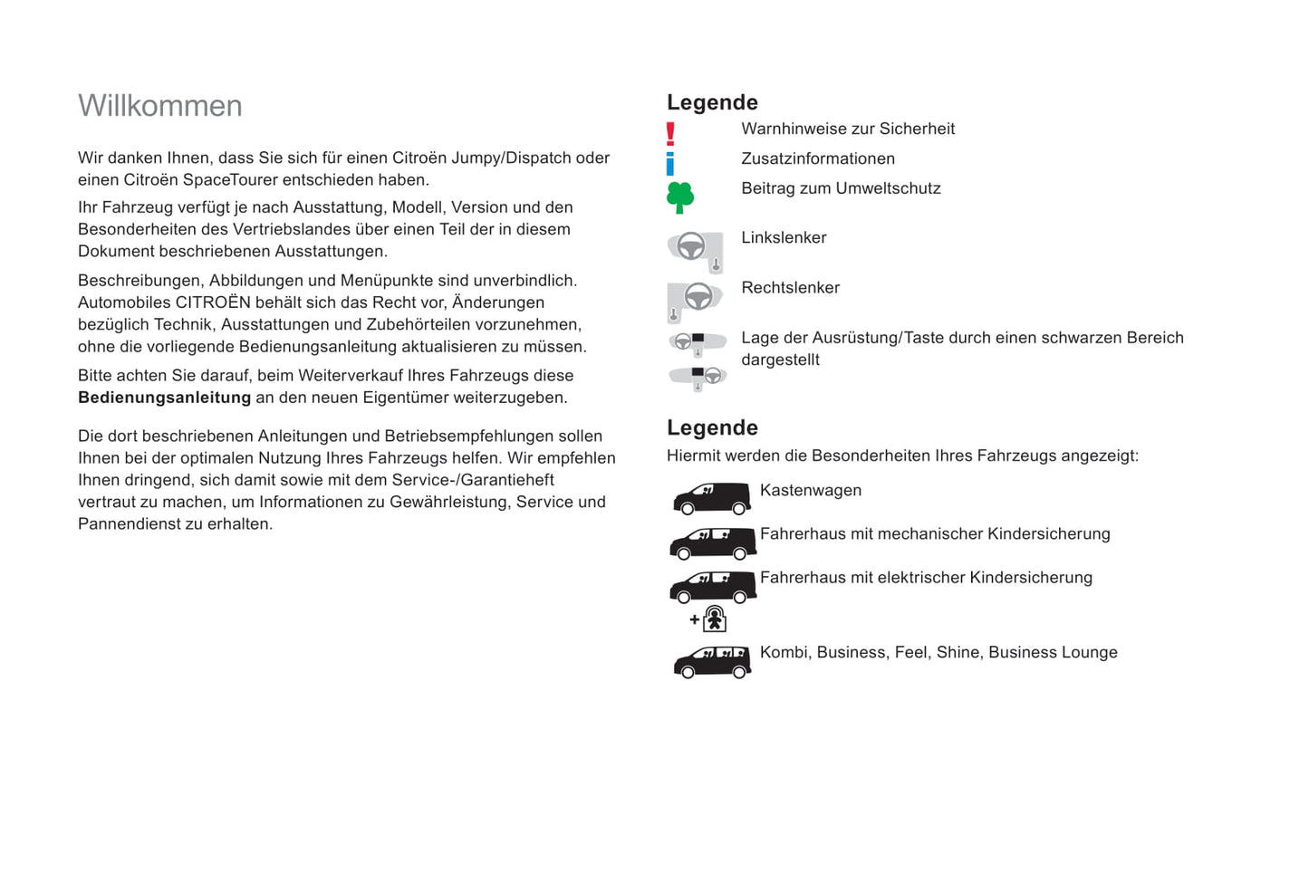 2018-2020 Citroën Jumpy/Dispatch/SpaceTourer Gebruikershandleiding | Duits
