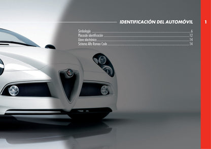 2010 Alfa Romeo 8C Manuel du propriétaire | Espagnol