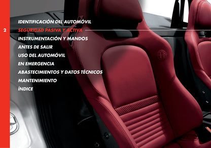2010 Alfa Romeo 8C Manuel du propriétaire | Espagnol