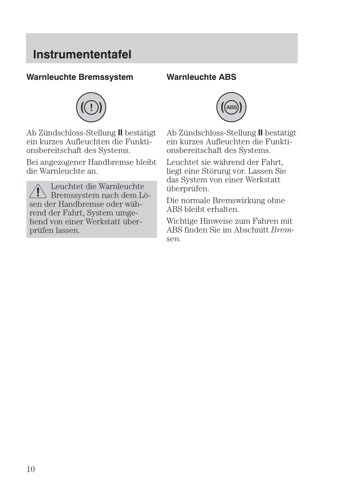 1999-2005 Ford Focus Bedienungsanleitung | Deutsch