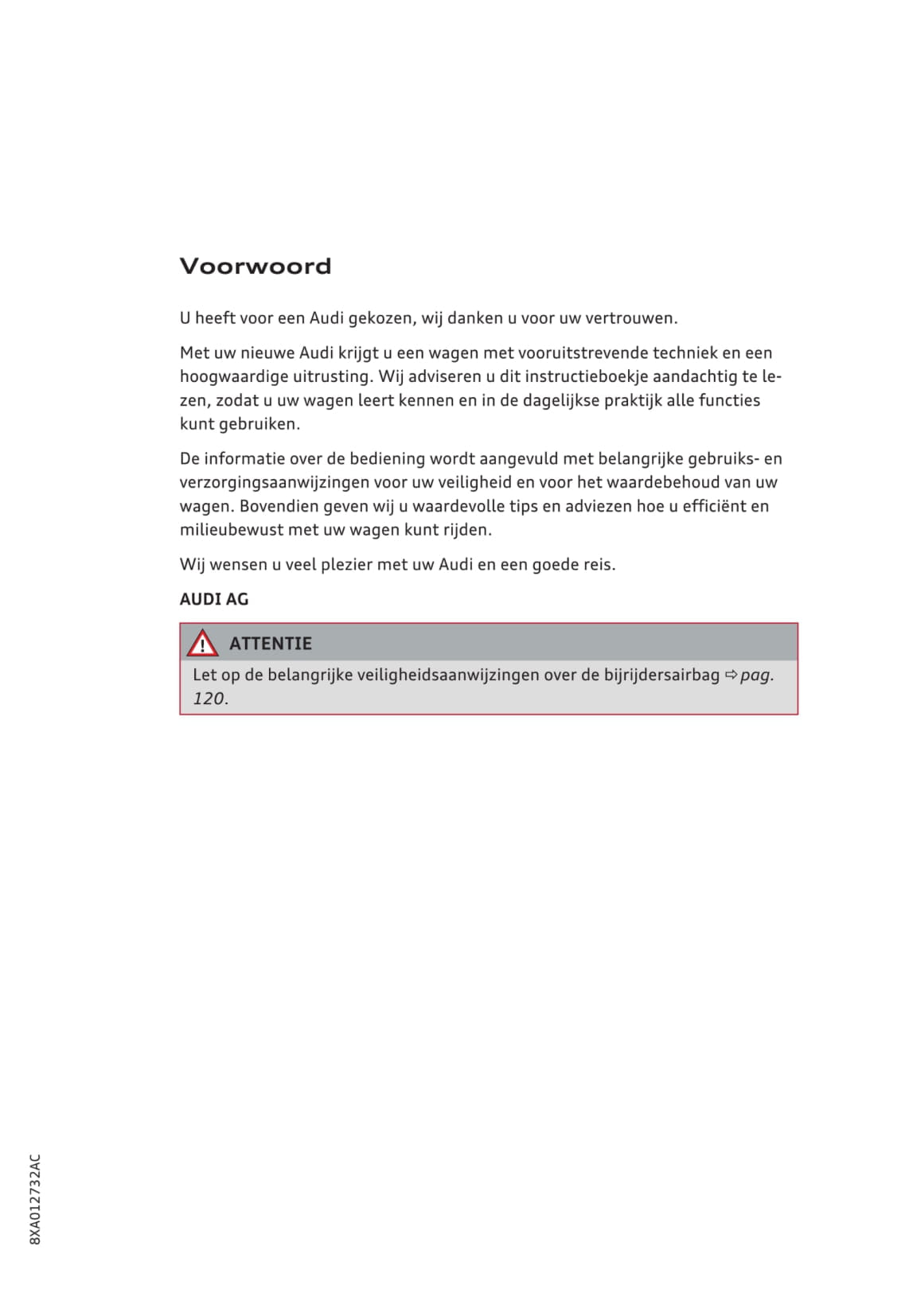 2015-2018 Audi A1 Owner's Manual | Dutch