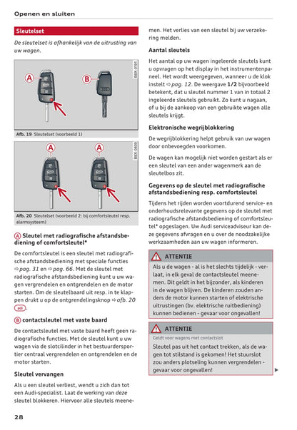 2015-2018 Audi A1 Bedienungsanleitung | Niederländisch