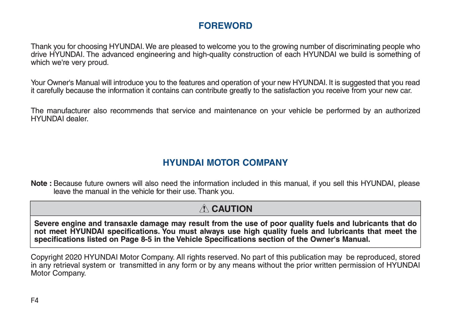 2020-2021 Hyundai i20 Gebruikershandleiding | Engels