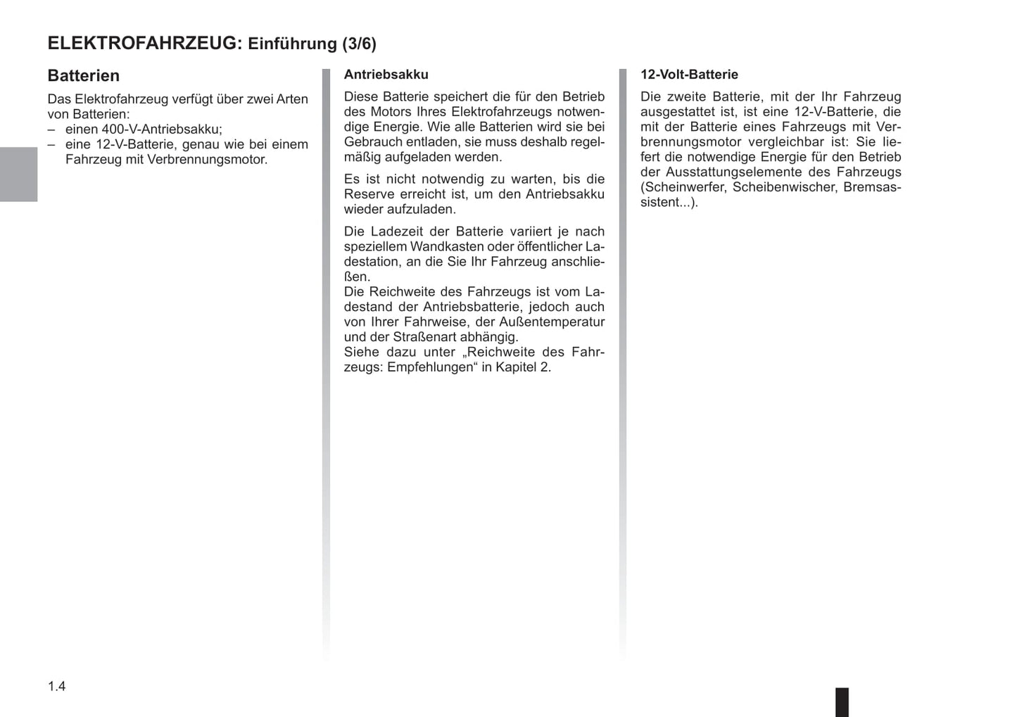 2018-2019 Renault Kangoo Z.E. Owner's Manual | German