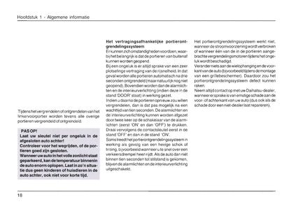 2004-2009 Daihatsu Trevis Gebruikershandleiding | Nederlands