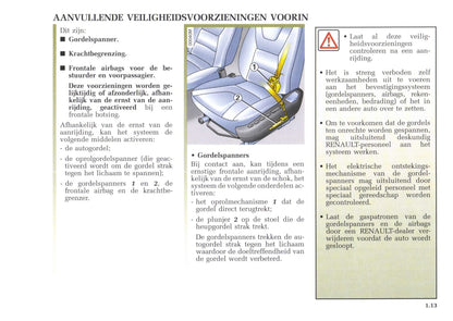 2002-2003 Renault Avantime Gebruikershandleiding | Nederlands