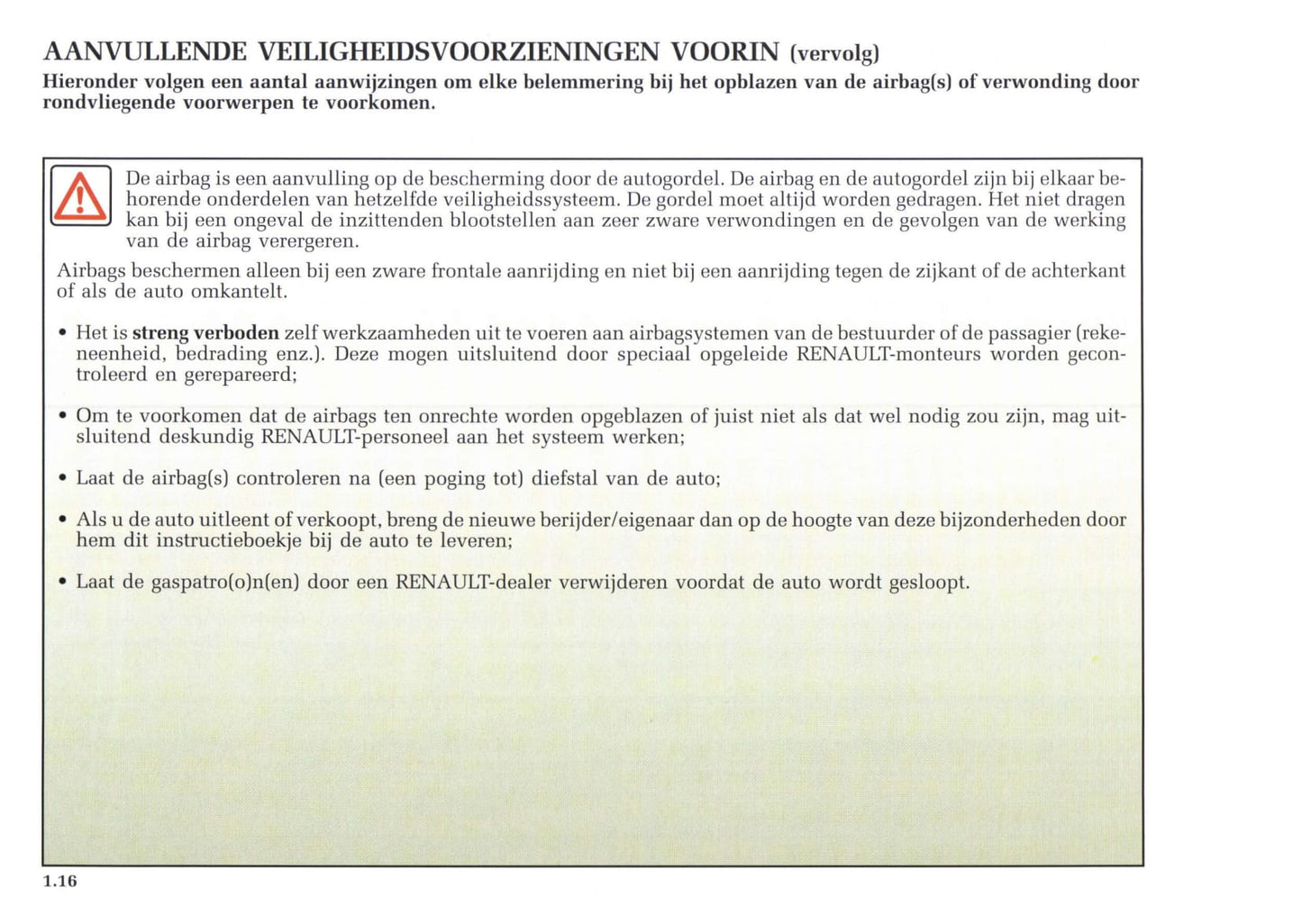 2002-2003 Renault Avantime Gebruikershandleiding | Nederlands