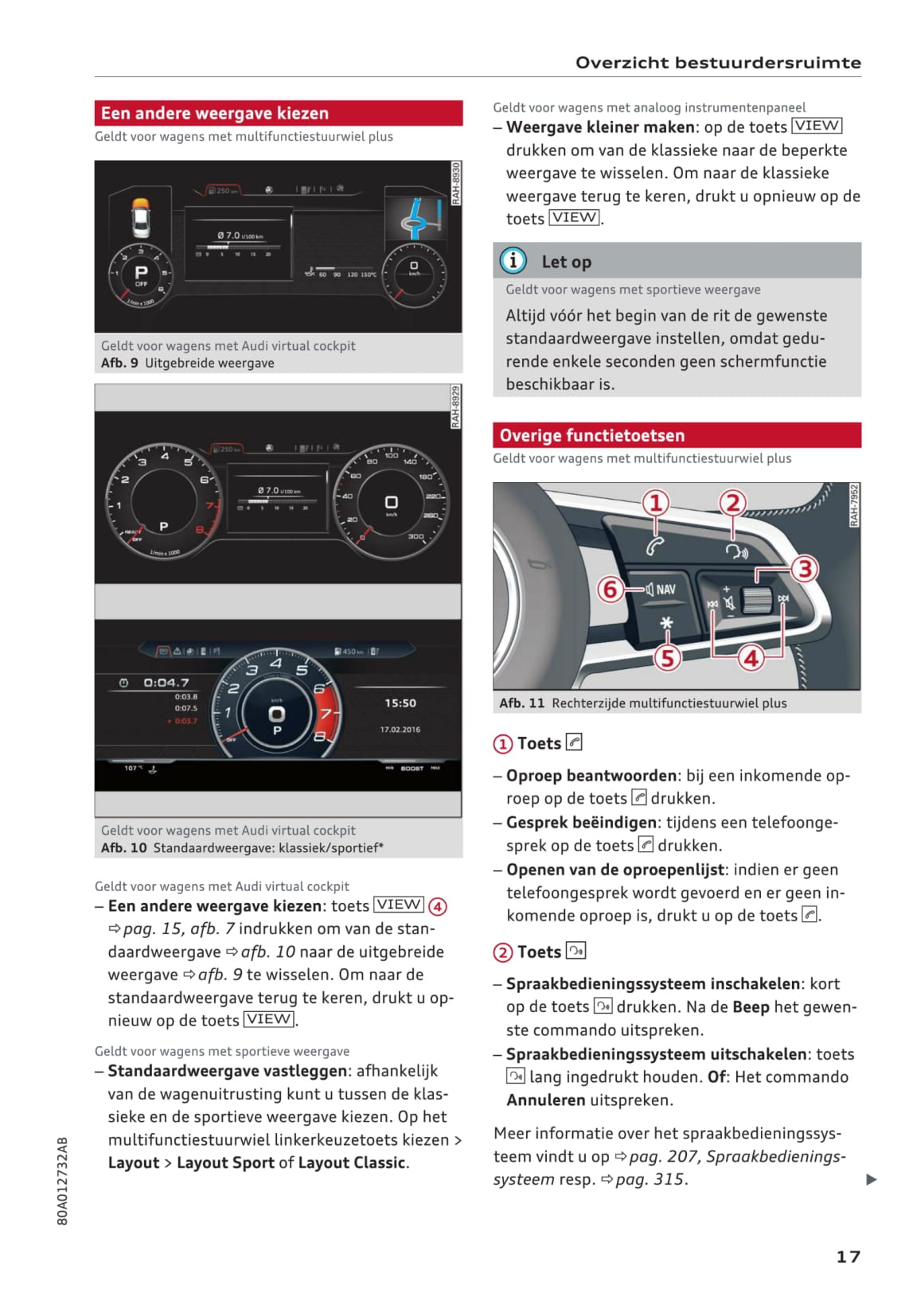 2017 Audi Q5 Gebruikershandleiding | Nederlands