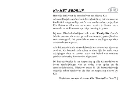 2015-2016 Kia Picanto Owner's Manual | Dutch