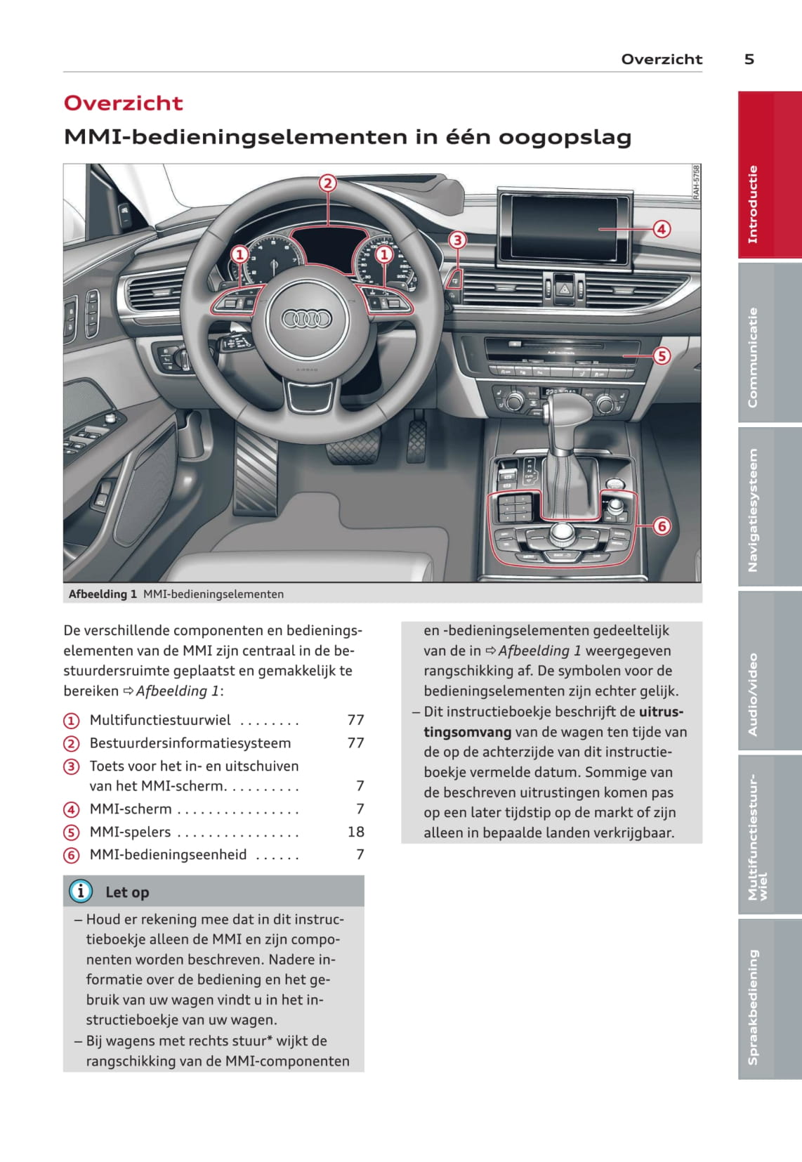 Audi MMI Handleiding 2013