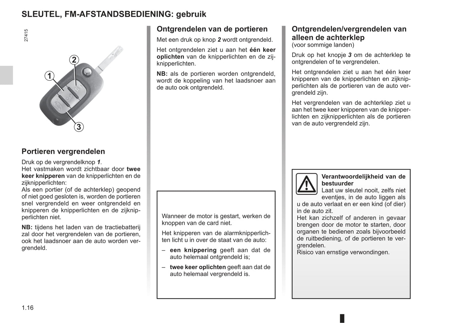 2012-2013 Renault Fluence Z.E. Gebruikershandleiding | Nederlands