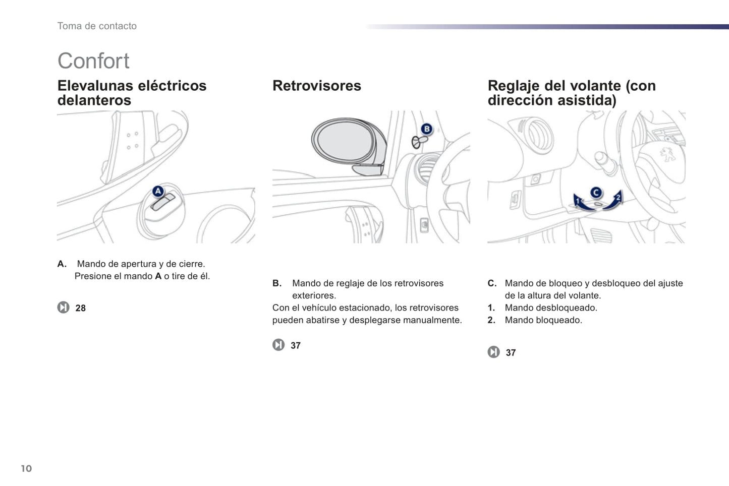 2012-2014 Peugeot 107 Bedienungsanleitung | Spanisch
