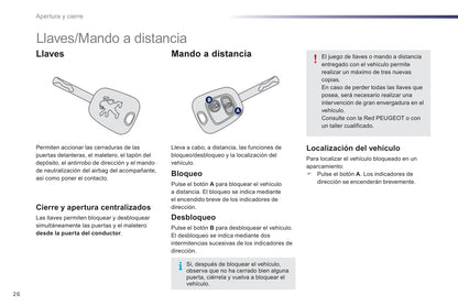 2012-2014 Peugeot 107 Bedienungsanleitung | Spanisch