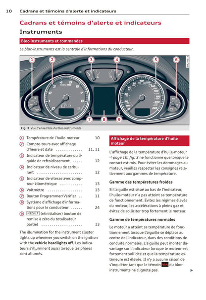 2012-2015 Audi R8 Bedienungsanleitung | Französisch