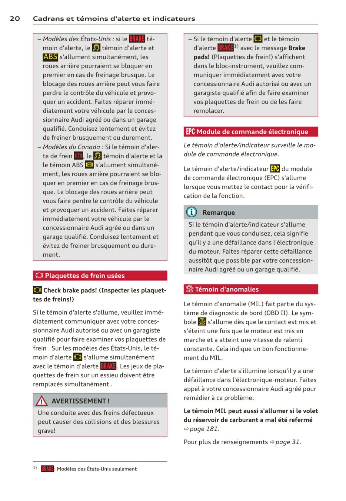 2012-2015 Audi R8/R8 Coupé Owner's Manual | French