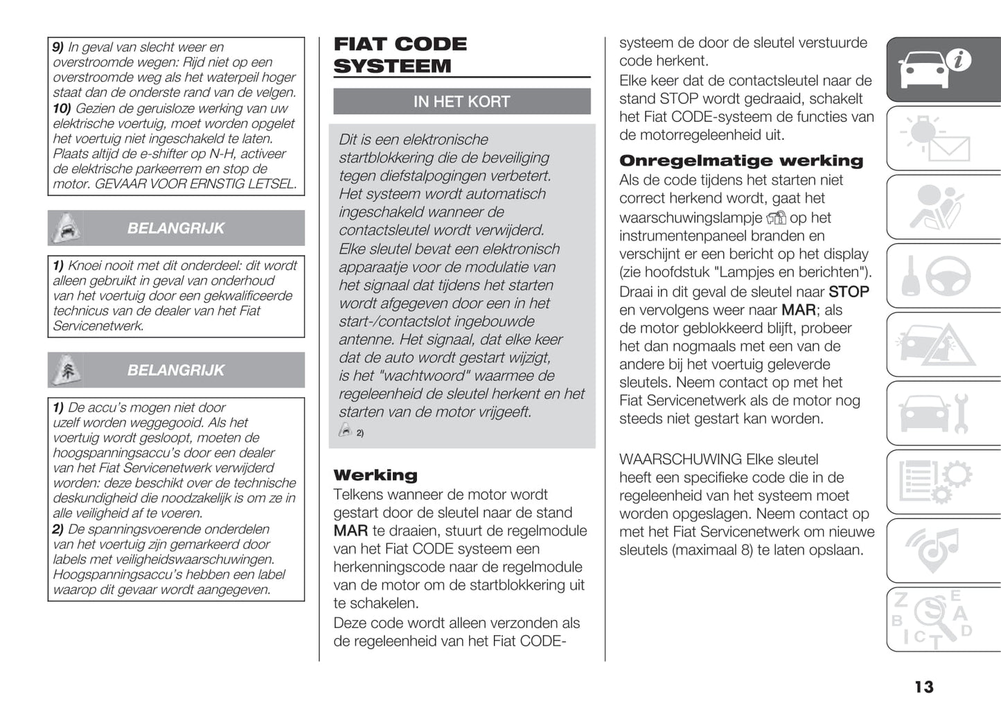2021-2022 Fiat E-Ducato Owner's Manual | Dutch