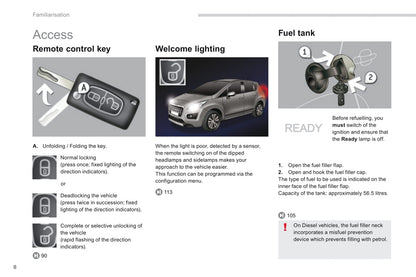 2013-2015 Peugeot 3008 HYbrid4 Owner's Manual | English